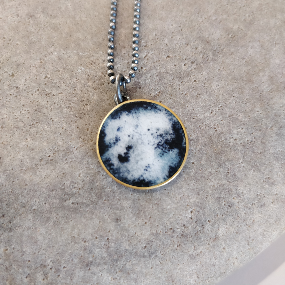 Necklace - Moon cloud pendent Medium 